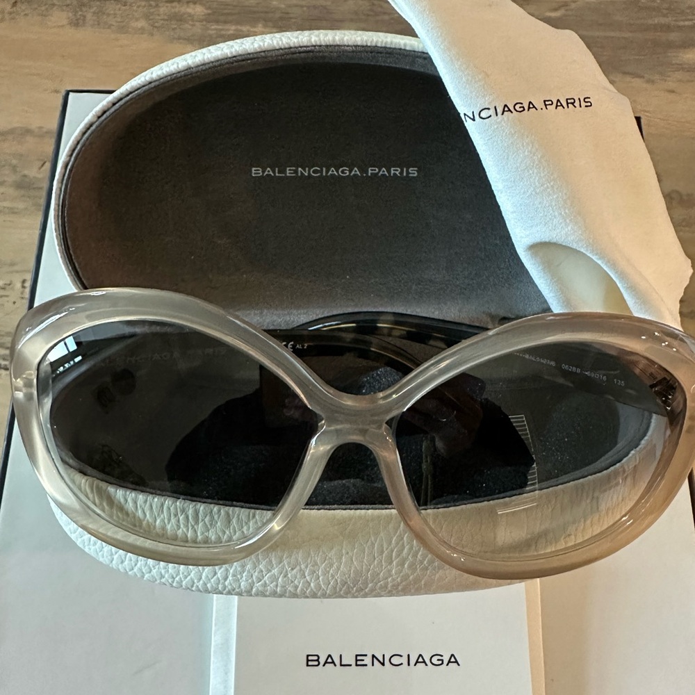 Balenciaga oversized sunglasses